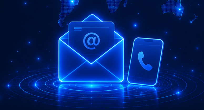 Contact page communication hero