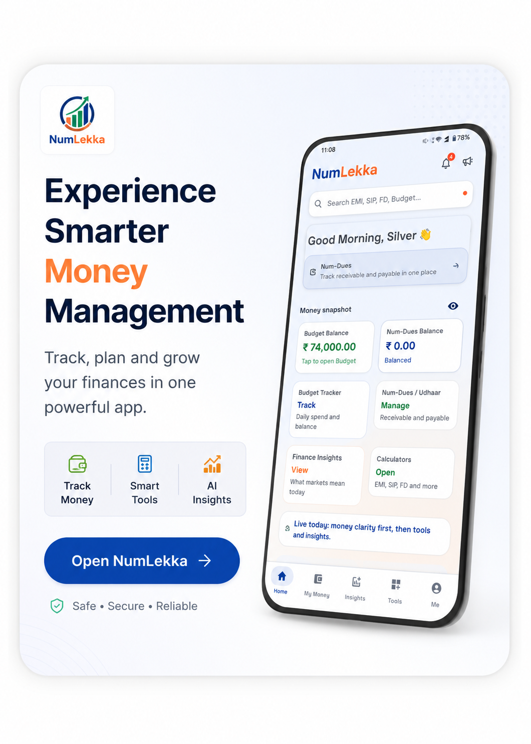 NumLekka personal finance app